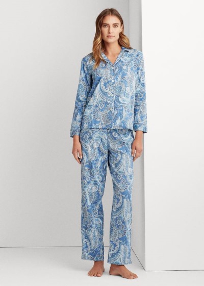 Women's Ralph Lauren Woven Long Sleeve Pajama Sets | 537269RND